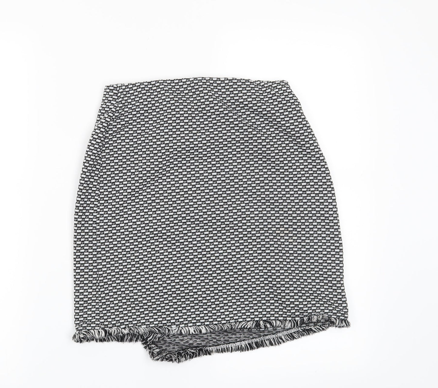 Atmosphere Womens Black Geometric  Mini Skirt Size 8