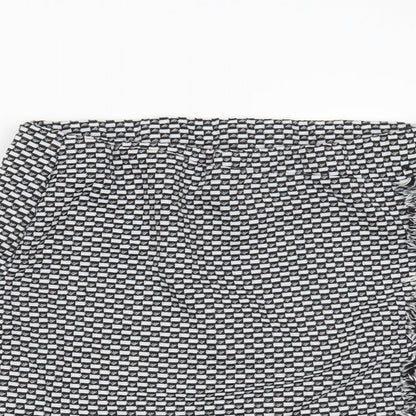 Atmosphere Womens Black Geometric  Mini Skirt Size 8