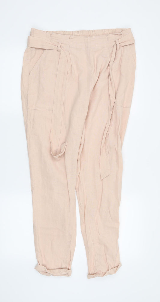 Primark Womens Pink   Trousers  Size 14 L28 in