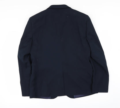 Mens UK Size 40 ONESIXFIVE Regular Blue Suit Jacket
