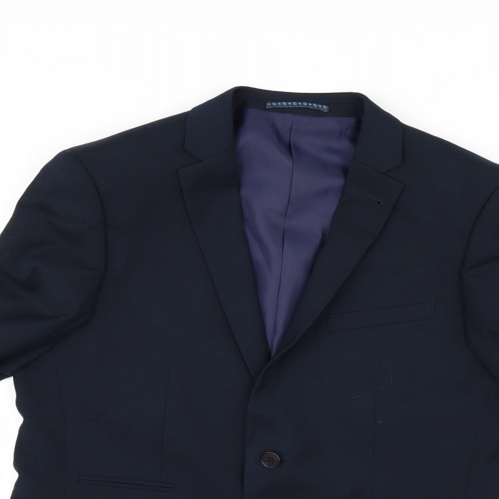 Mens UK Size 40 ONESIXFIVE Regular Blue Suit Jacket