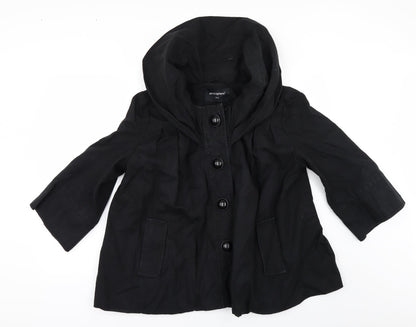 Womens UK Size 14 Atmosphere Black Pea Coat
