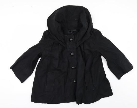 Womens UK Size 14 Atmosphere Black Pea Coat