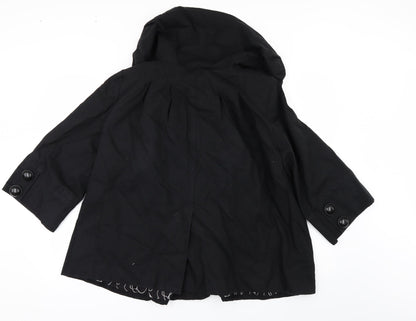 Womens UK Size 14 Atmosphere Black Pea Coat