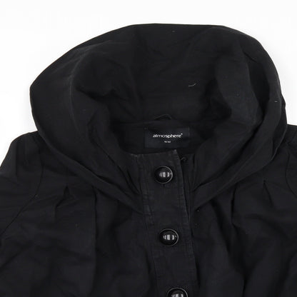Womens UK Size 14 Atmosphere Black Pea Coat