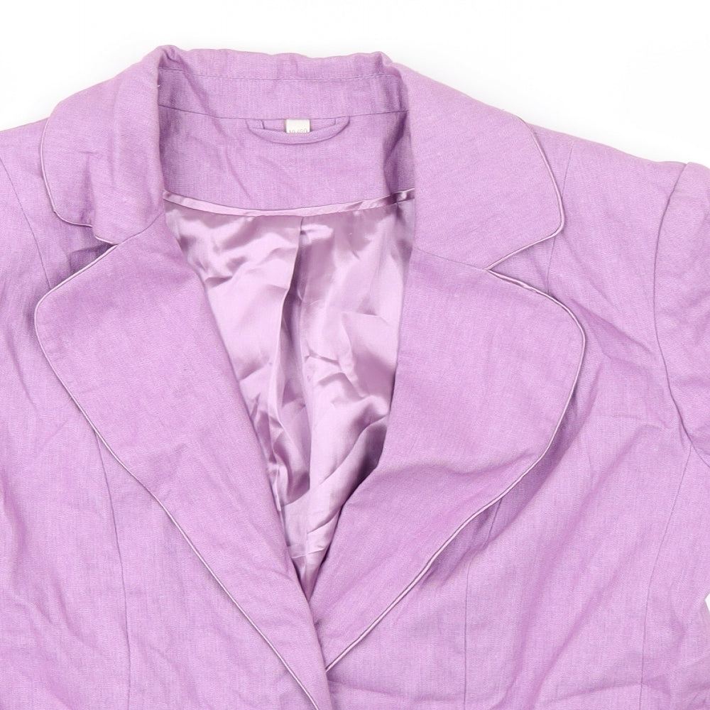 Anna Rose Womens Purple   Jacket  Size 14