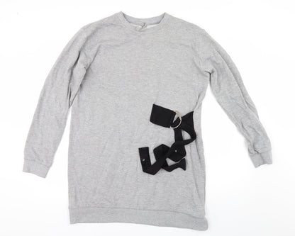 Womens UK Size 12 ASOS Grey Pullover Sweatshirt