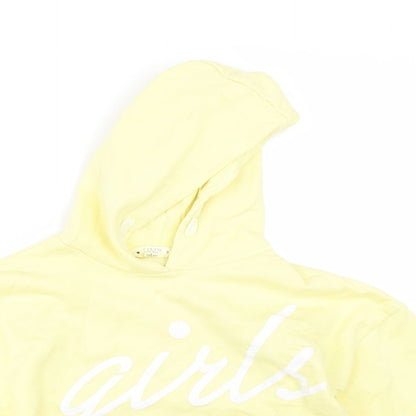 Candy Couture Girls Yellow   Pullover Hoodie Size 9 Years