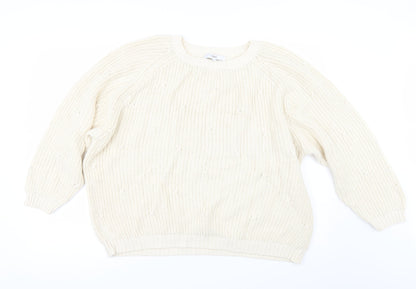 Next Womens Ivory   Pullover Jumper Size XL