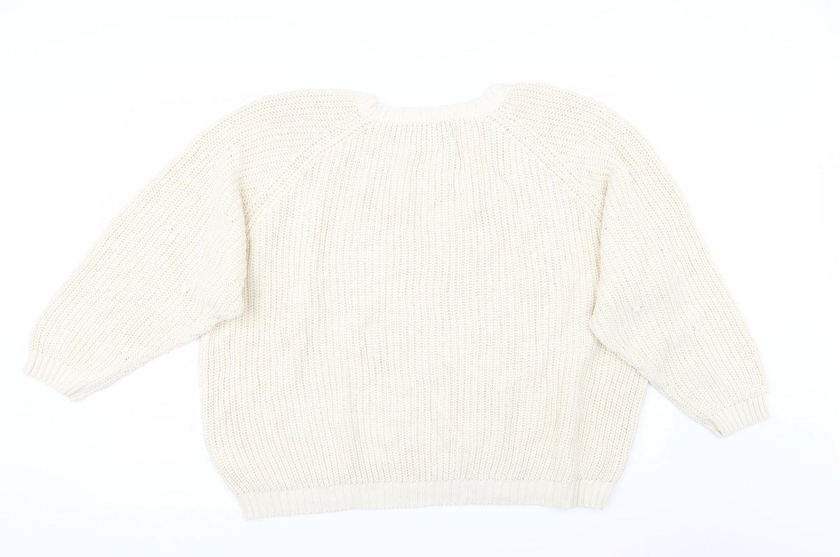 Next Womens Ivory   Pullover Jumper Size XL