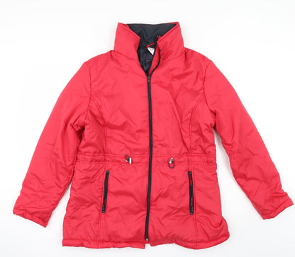 Anne De Lancay Womens Red   Anorak Jacket Size M