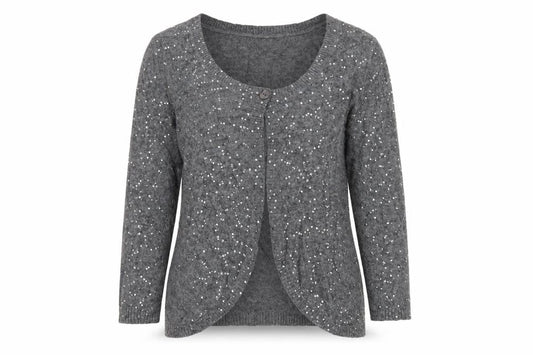 Per Una Womens Grey   Cardigan Jumper Size 12