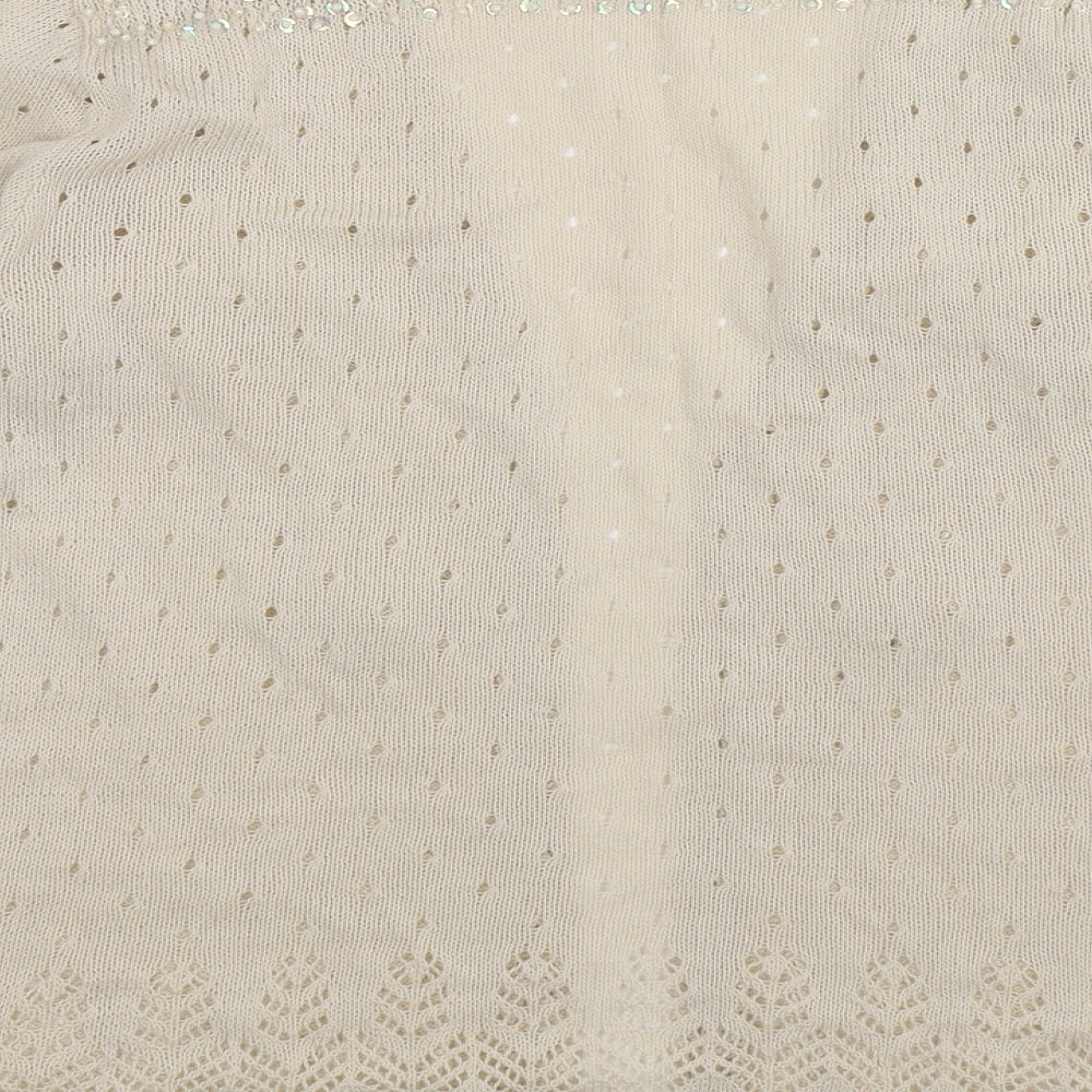Abel Womens Beige   Cardigan Jumper Size 2XL