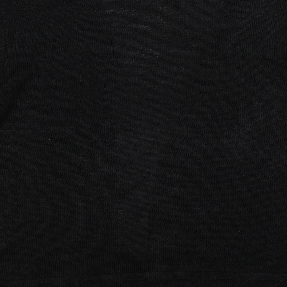 Elite Collection Womens Black  Knit Cardigan Jumper Size XL