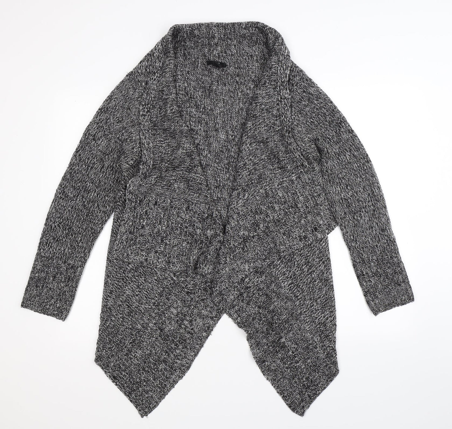 H&M Womens Grey  Knit Cardigan Jumper Size M