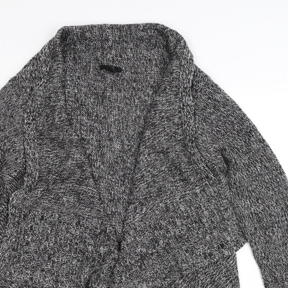 H&M Womens Grey  Knit Cardigan Jumper Size M