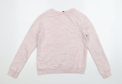 H&M Womens Pink   Pullover Sweatshirt Size XS