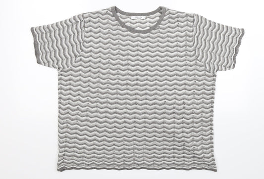 Berkertex Womens Silver  Knit Pullover Jumper Size 20