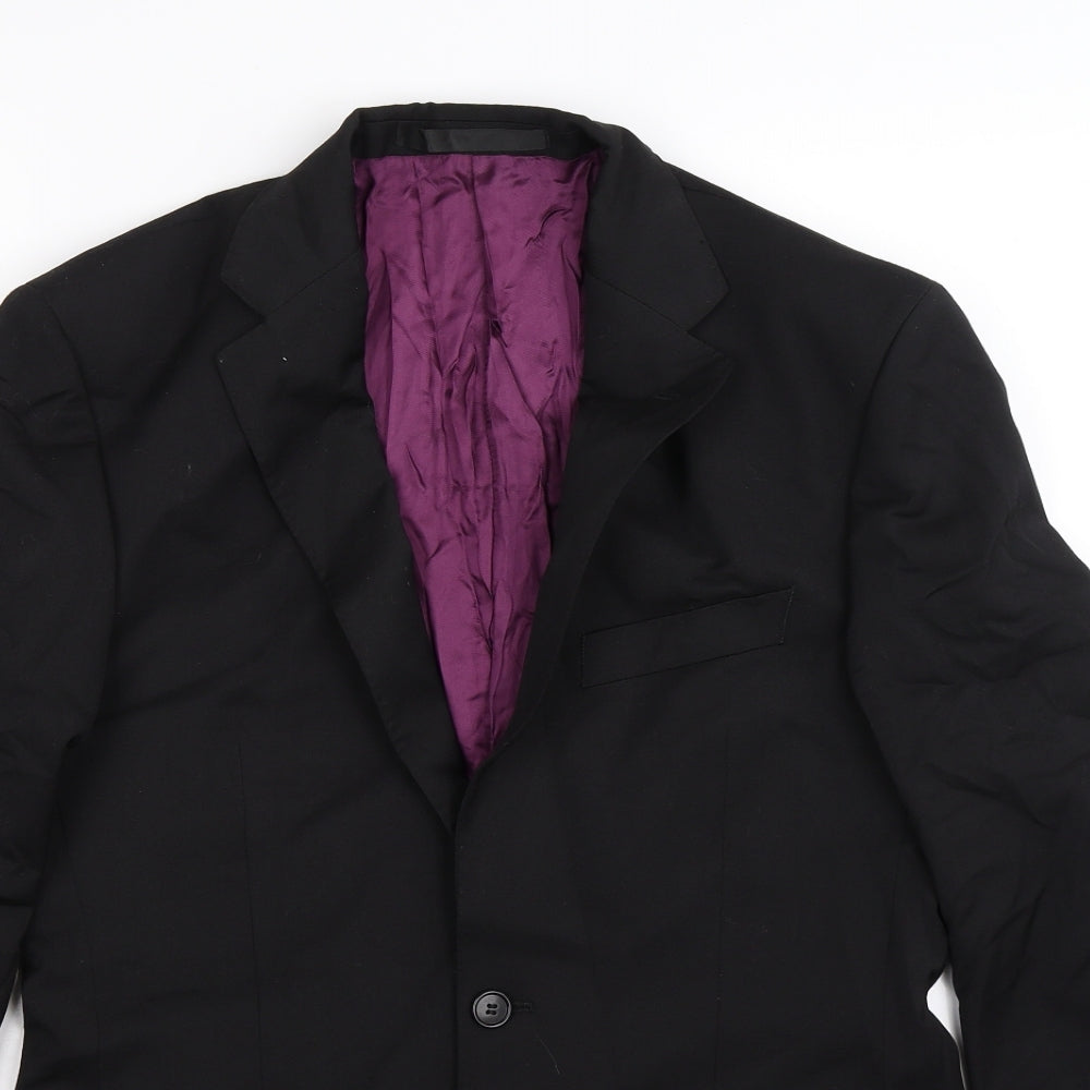 Mens UK Size 36 Marks and Spencer Regular Black Suit Jacket