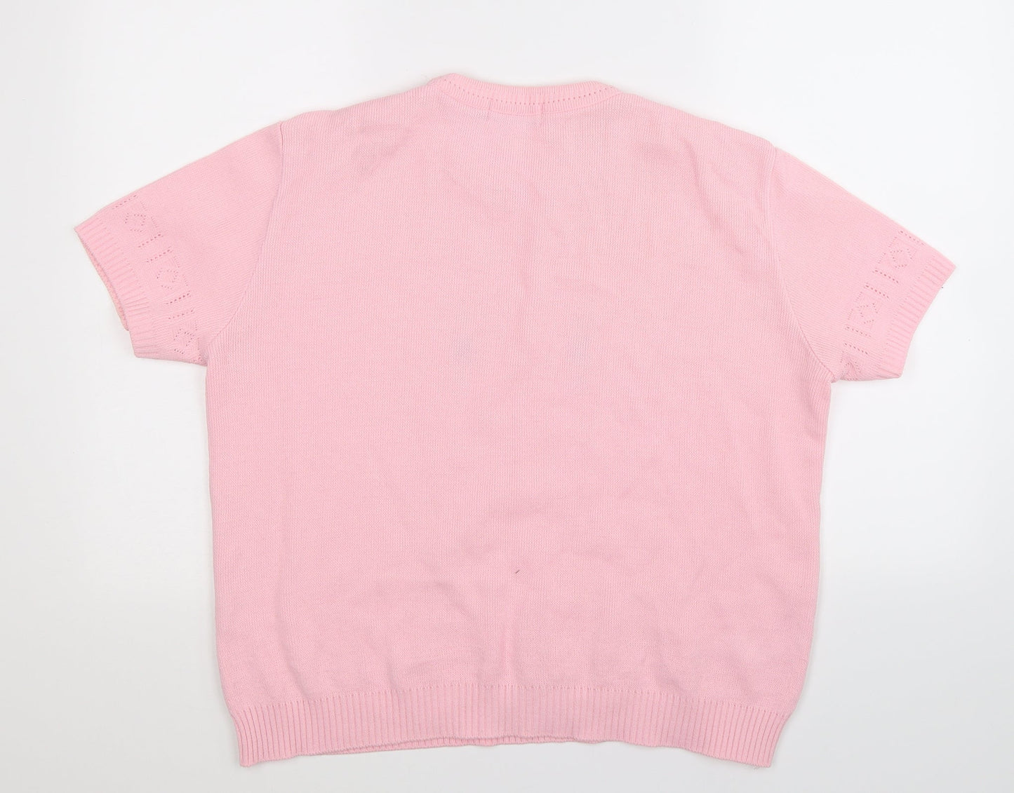 Merry Gold Womens Pink  Knit Pullover Jumper Size L