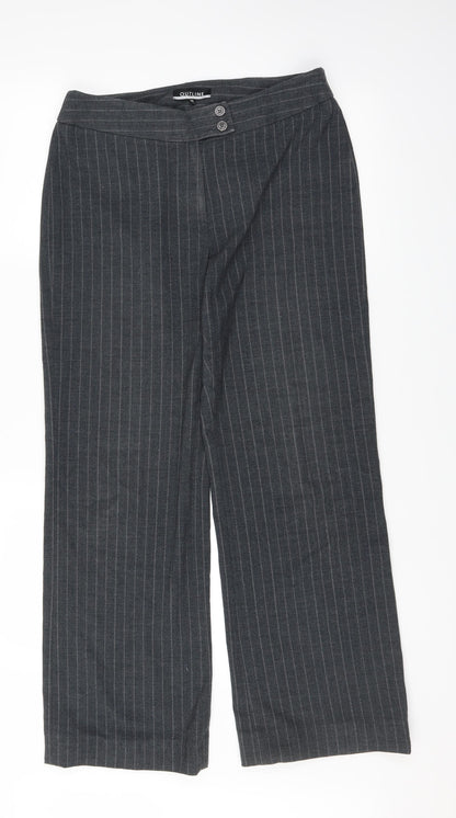 Outline Womens Grey   Trousers  Size 12 L27 in