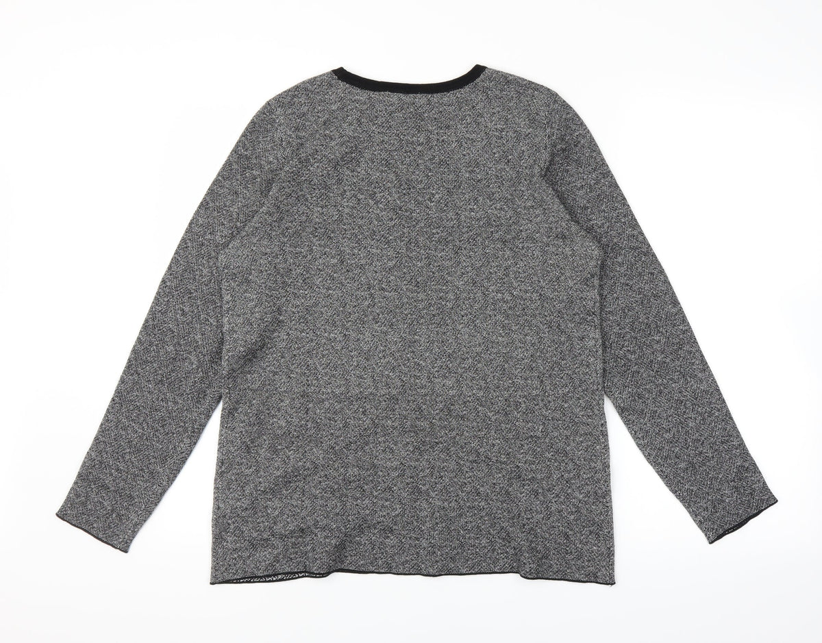 D&Co. Womens Grey   Pullover Jumper Size M