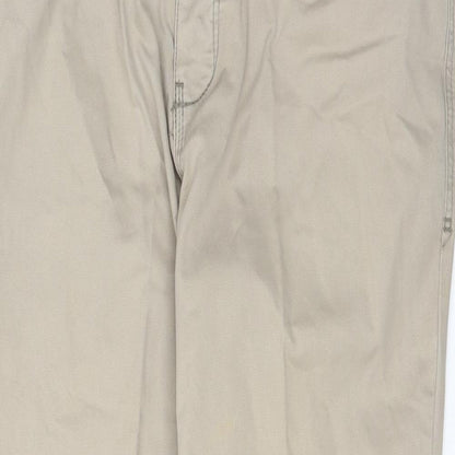 NEXT Womens Brown   Straight Jeans Size 34 L30 in - Belt hoops