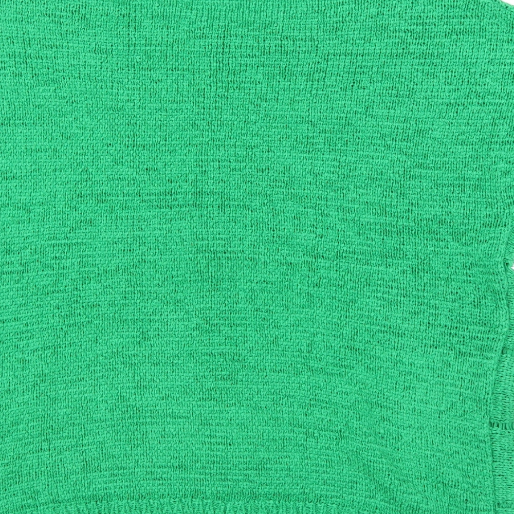 M&Co Womens Green  Knit Pullover Jumper Size L