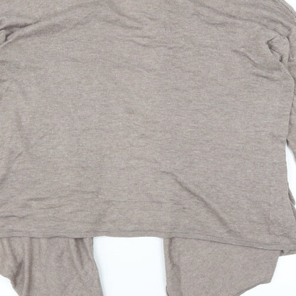 H&M Womens Brown  Knit Cardigan Jumper Size M