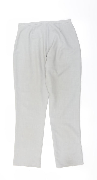 Womens UK Size 12 Wallis Regular Fit  Grey Trousers