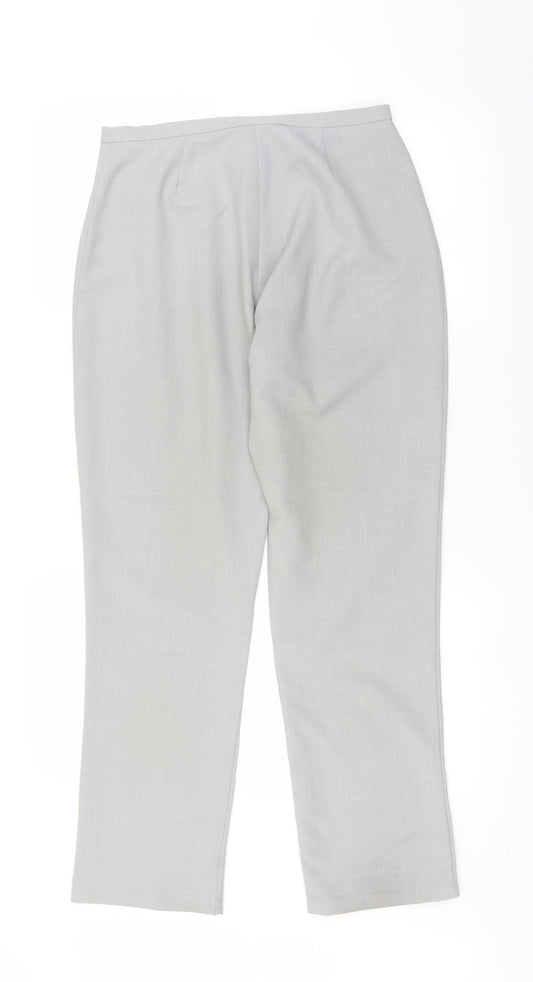 Womens UK Size 12 Wallis Regular Fit  Grey Trousers