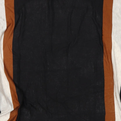 H&M Womens Black Striped  Cardigan Jumper Size XS