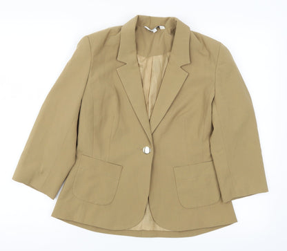 New Look Womens Brown   Jacket Blazer Size 8
