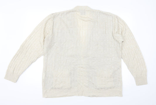 Tootal Mens Beige   Cardigan Jumper One Size