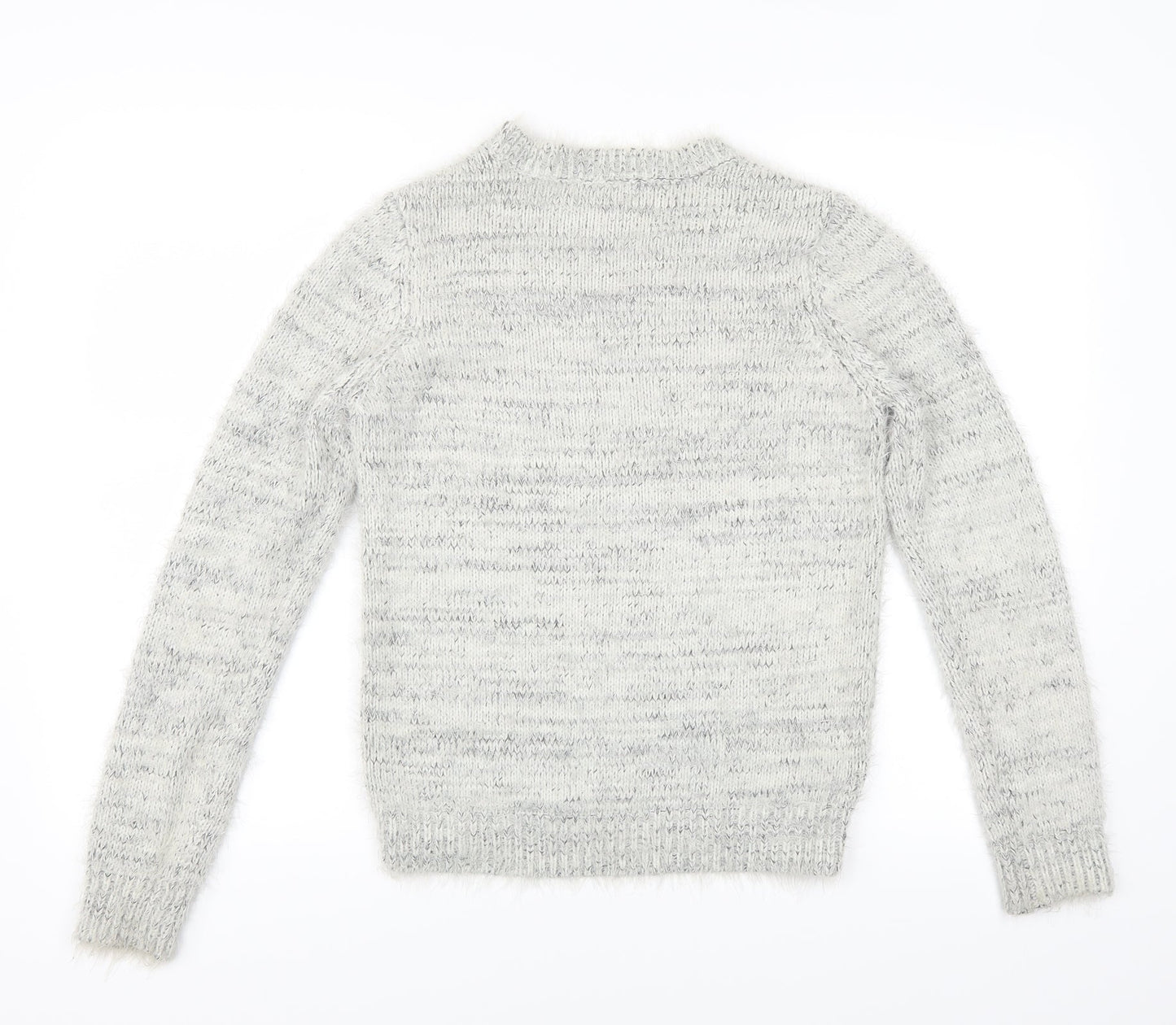 FOREVER 21 Womens Grey   Henley Jumper Size S