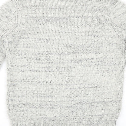 FOREVER 21 Womens Grey   Henley Jumper Size S
