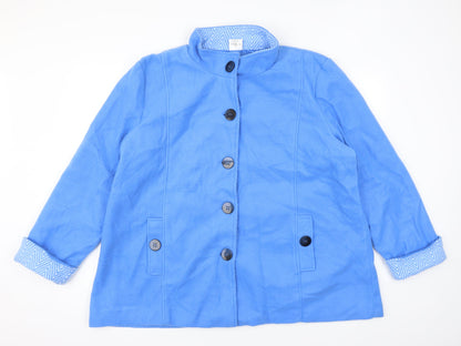 Womens UK Size XL Anne De Lancay Blue Jacket