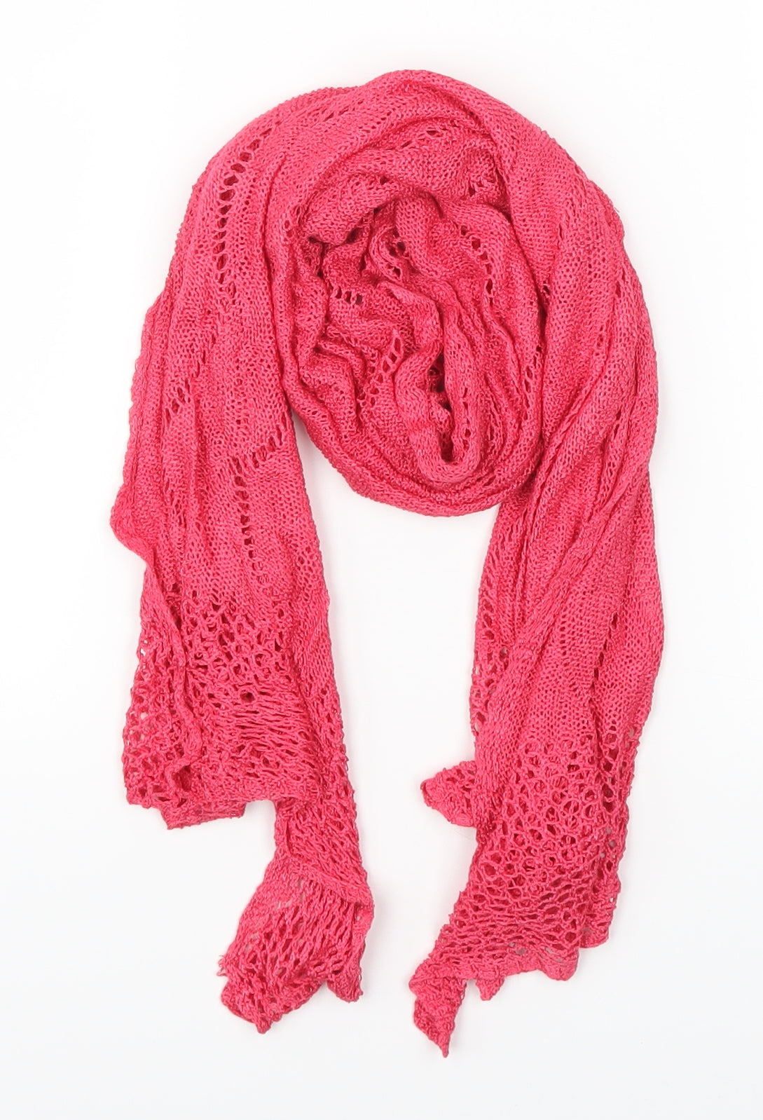 Preworn Unisex Pink    Scarf   - See Through