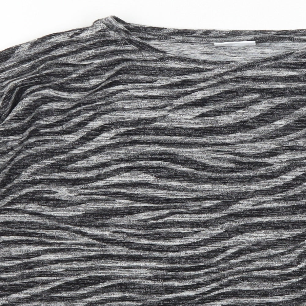 F&F Girls Grey Animal Print  Pullover Jumper Size 11-12 Years