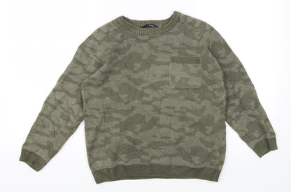 George Boys Green   Pullover Jumper Size 9-10 Years