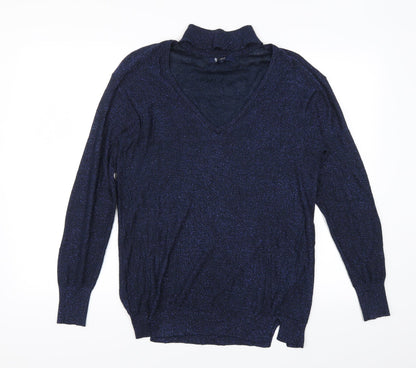 Next Womens Blue   Pullover Jumper Size 10