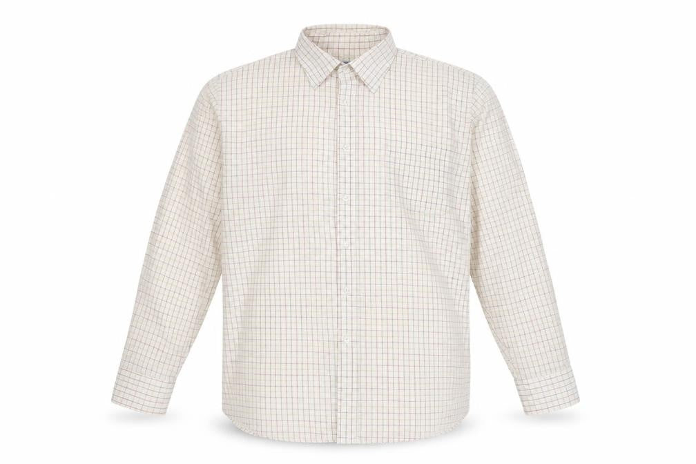 Mens UK Size L Ex Club Ivory  Button-Up Long Sleeve Casual Shirt
