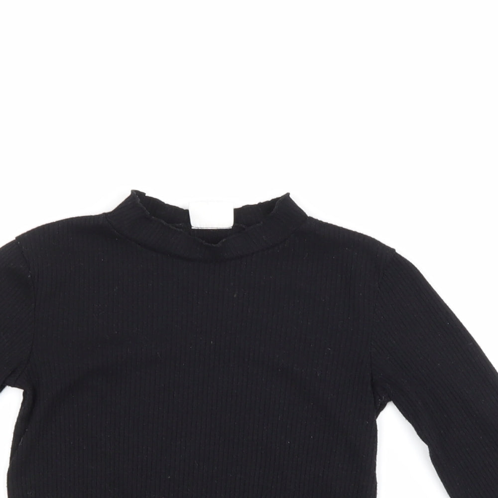 F&F Girls Black   Pullover Jumper Size 7-8 Years
