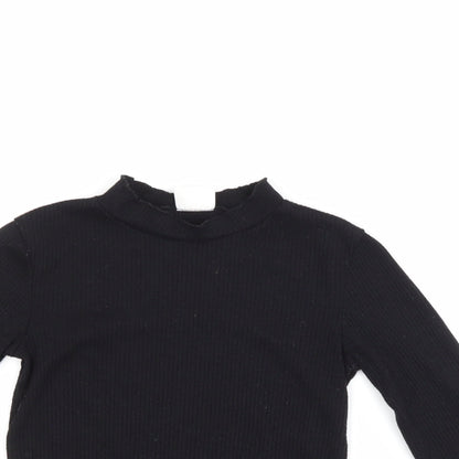 F&F Girls Black   Pullover Jumper Size 7-8 Years
