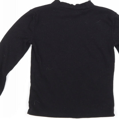 F&F Girls Black   Pullover Jumper Size 7-8 Years