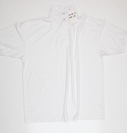 Blue Max Mens White    Polo Size 2XL