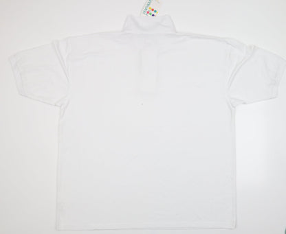 Blue Max Mens White    Polo Size 2XL