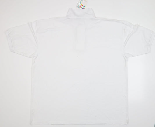 Blue Max Mens White    Polo Size 2XL