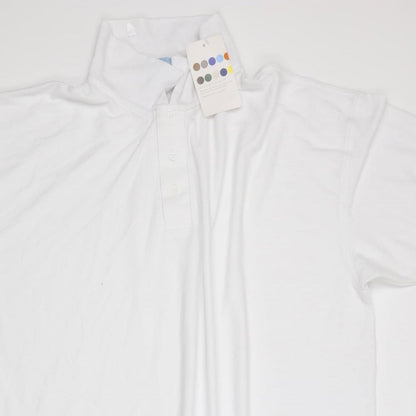 Blue Max Mens White    Polo Size 2XL