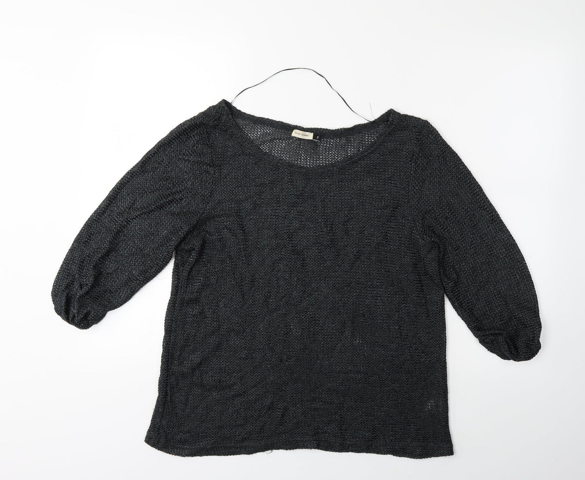 River Island Womens Green   Pullover Jumper Size 4